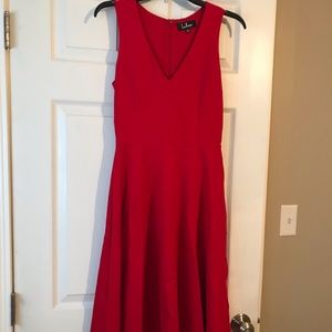 Lulus red fit and flare dress